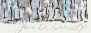 Jan Wolkers - Zeefdruk, Winterbeelden XII - Ingelijst kopen? Bied vanaf 180!