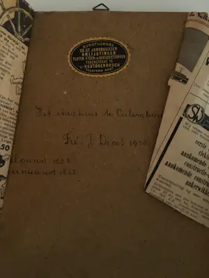 Fré Drost - Tekening Stadhuis Culemborg kopen? Bied vanaf 30!