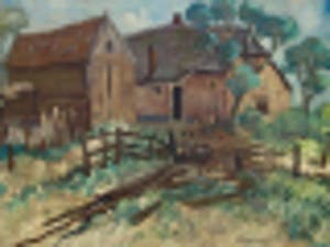 Willem Klijn - Olieverf op doek. "Boerderij te Winterswijk". kopen? Bied vanaf 60!