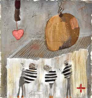 Liesbeth Rahder - Abstract verkocht voor € 35!