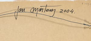 Jan Martens - Assemblage op paneel, Zonder titel - Ingelijst (+ boek!) kopen? Bied vanaf 1!