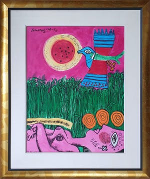 Corneille - Litho met Aquarel, Unicum kopen? Bied vanaf 1495!