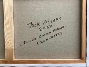 Jack Vissers - Illusio Optica Forma ( Quadrata) - acryl op canvas kopen? Bied vanaf 375!