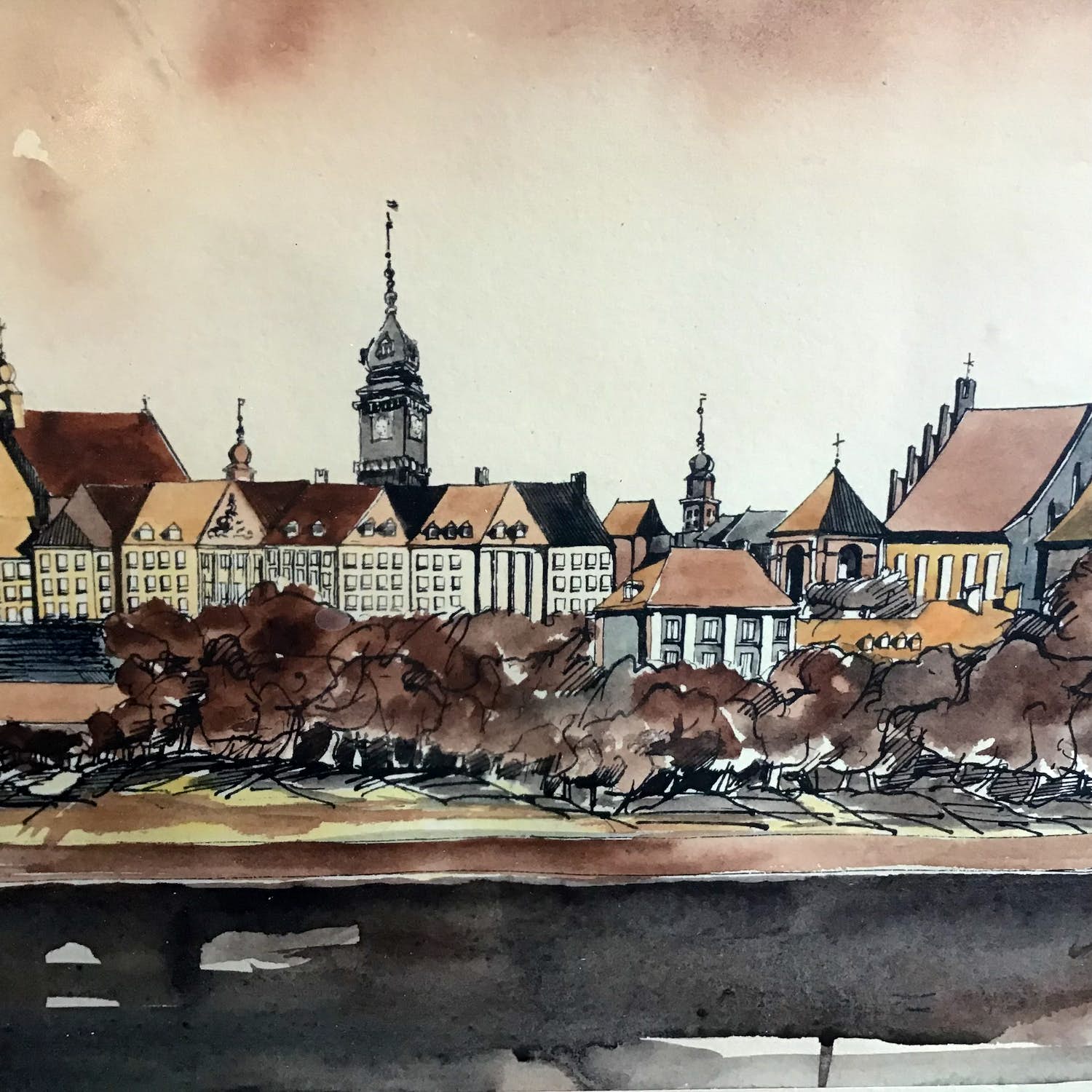 Niet of onleesbaar gesigneerd - Gdansk? kopen? Bied vanaf 1!