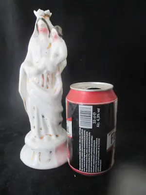 Niet of onleesbaar gesigneerd - Vieux Paris - Madonna met kroon en kindje kopen? Bied vanaf 10!