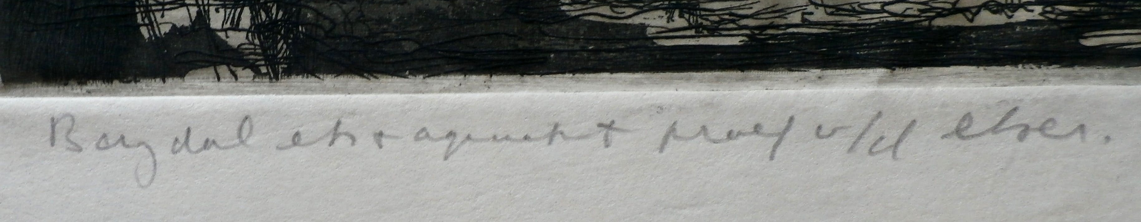 Dirkje Kuik - Ets & Aquatint: Baydal kopen? Bied vanaf 55!