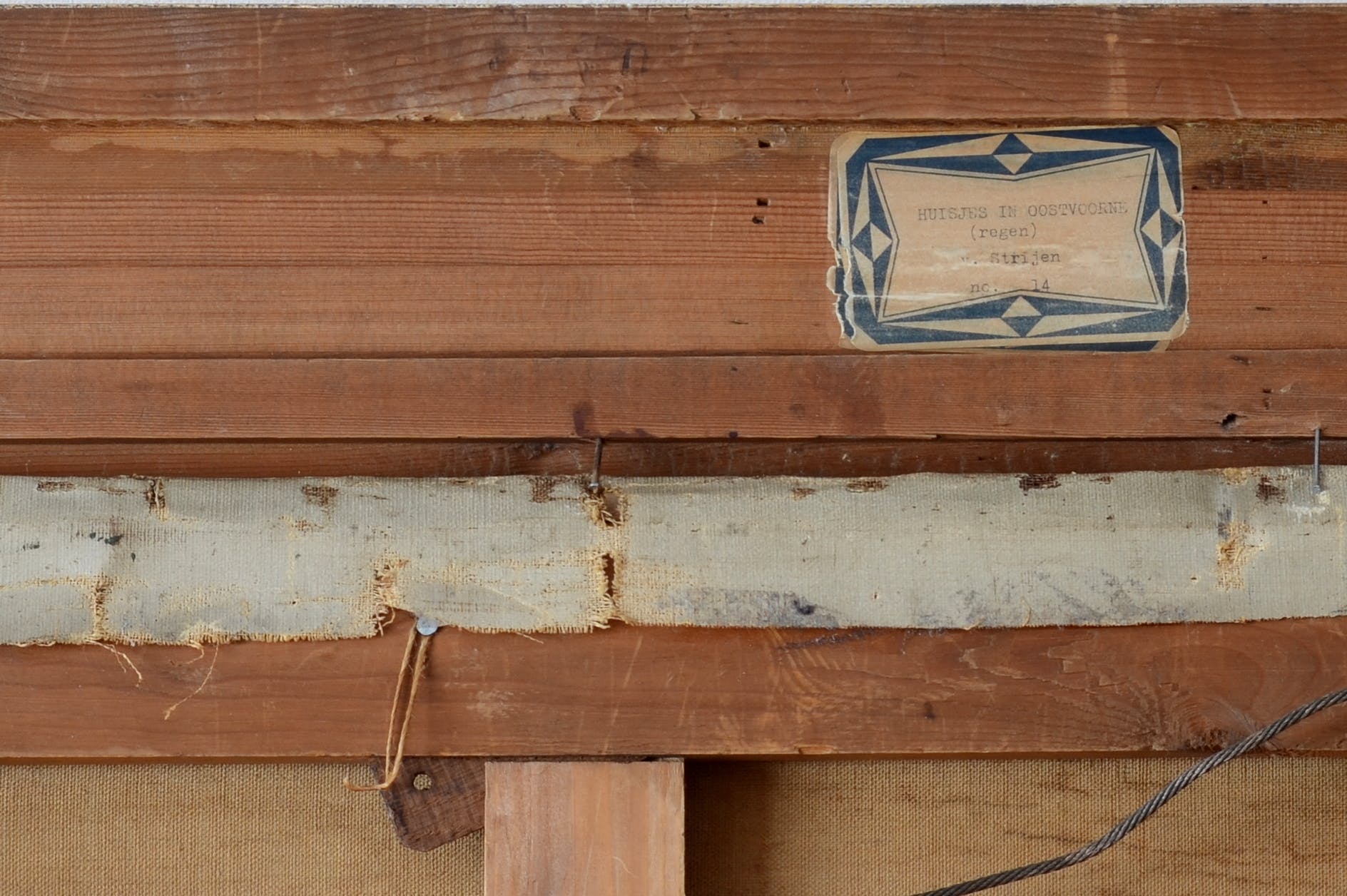 Johan Pieter van Strijen - "Duinhuisje"bij Oostvoorne - Landschap -Olieverf - Toegeschreven  kopen? Bied vanaf 145!