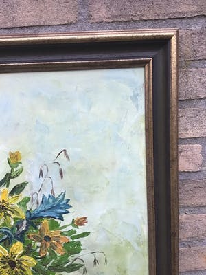 Niet of onleesbaar gesigneerd - Pot met bloemen kopen? Bied vanaf 1!