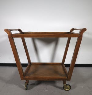 Niet of onleesbaar gesigneerd - Hout, Vintage Theewagen kopen? Bied vanaf 1!