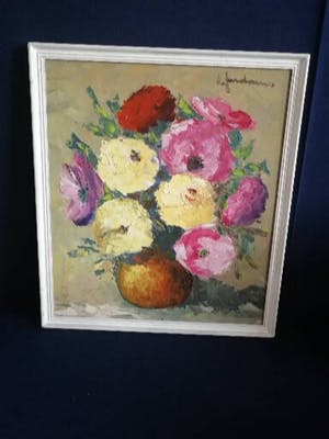 Leo Jordaens - Stilleven met bloemen kopen? Bied vanaf 20!