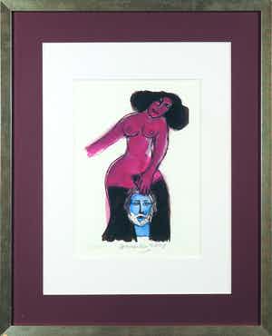 Corneille - Zeefdruk, Salomé - Ingelijst verkocht voor € 1!