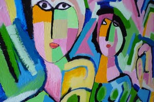 Louis Lambry - " Sweet dream" 80X80 cm Groot formaat kopen? Bied vanaf 499!