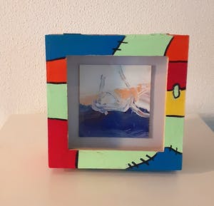 Piet van Riel - Kijkdoos met 15 schilderijtjes, origineel geschilderd kopen? Bied vanaf 99!