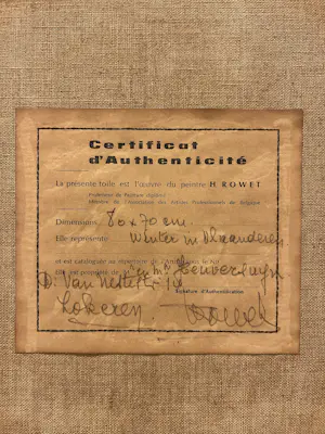 Henri Rowet - Winter in Vlaanderen kopen? Bied vanaf 150!