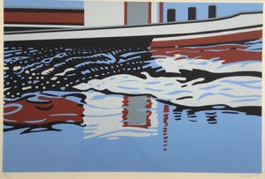 Roel Jonges - Zeefdruk gesigneerd en ingelijst z.t. kopen? Bied vanaf 40!