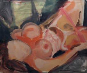 Buy Hans Booy - 4 Grote schilderijen (100 x 120 cm), “Naakt” – 1993? Bid from 300!