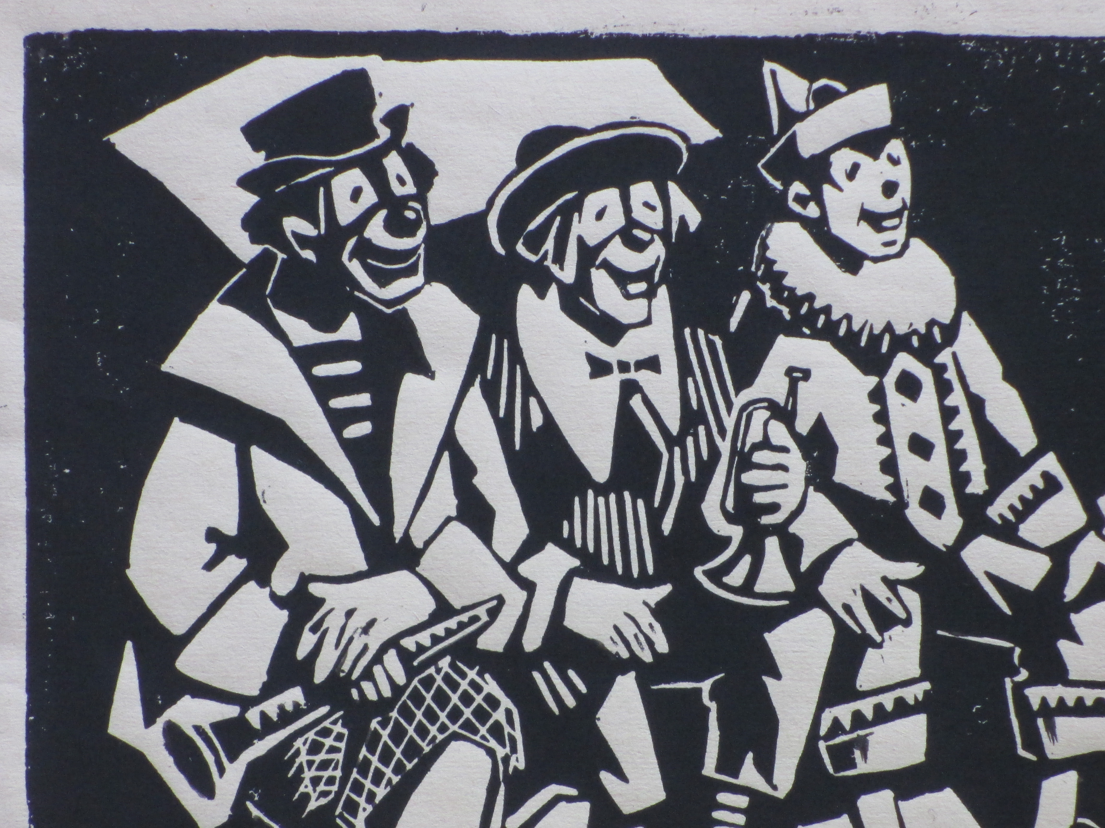 Krijn van Dijke - Op de pisterand - Houtsnede kopen? Bied vanaf 20!