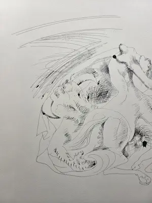 Andre Masson - Dessins Erotiques. Fantasiefiguur. Vrouw. Naakt. kopen? Bied vanaf 75!