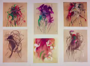 Hennie van der Vegt - Litho, Lot van 6 naakten kaufen? Bieten Sie von 100!