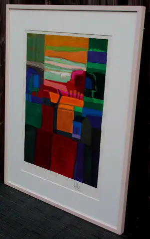 Ton Schulten - Ingelijste kleurenzeefdruk: ''Herfst I" - 1998 kopen? Bied vanaf 595!