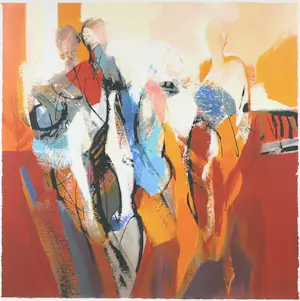 Peter Meijer - Zeefdruk, Zonder titel 4 - Ingelijst kopen? Bied vanaf 1!