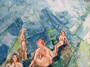 Jan de Kort - Liggend en zonnend naakt kopen? Bied vanaf 15!