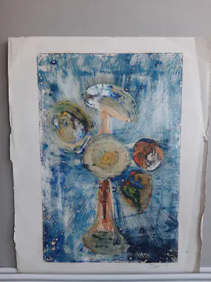 Nico Emons - abstracte compositie kopen? Bied vanaf 48!