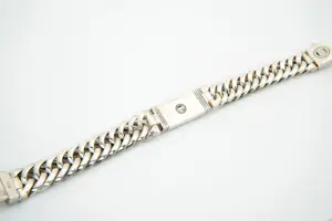 78 - MASSIEF (90gr) Zilveren chain small Buddha to Buddha armband - Onyx pyramid kopen? Bied vanaf 160!
