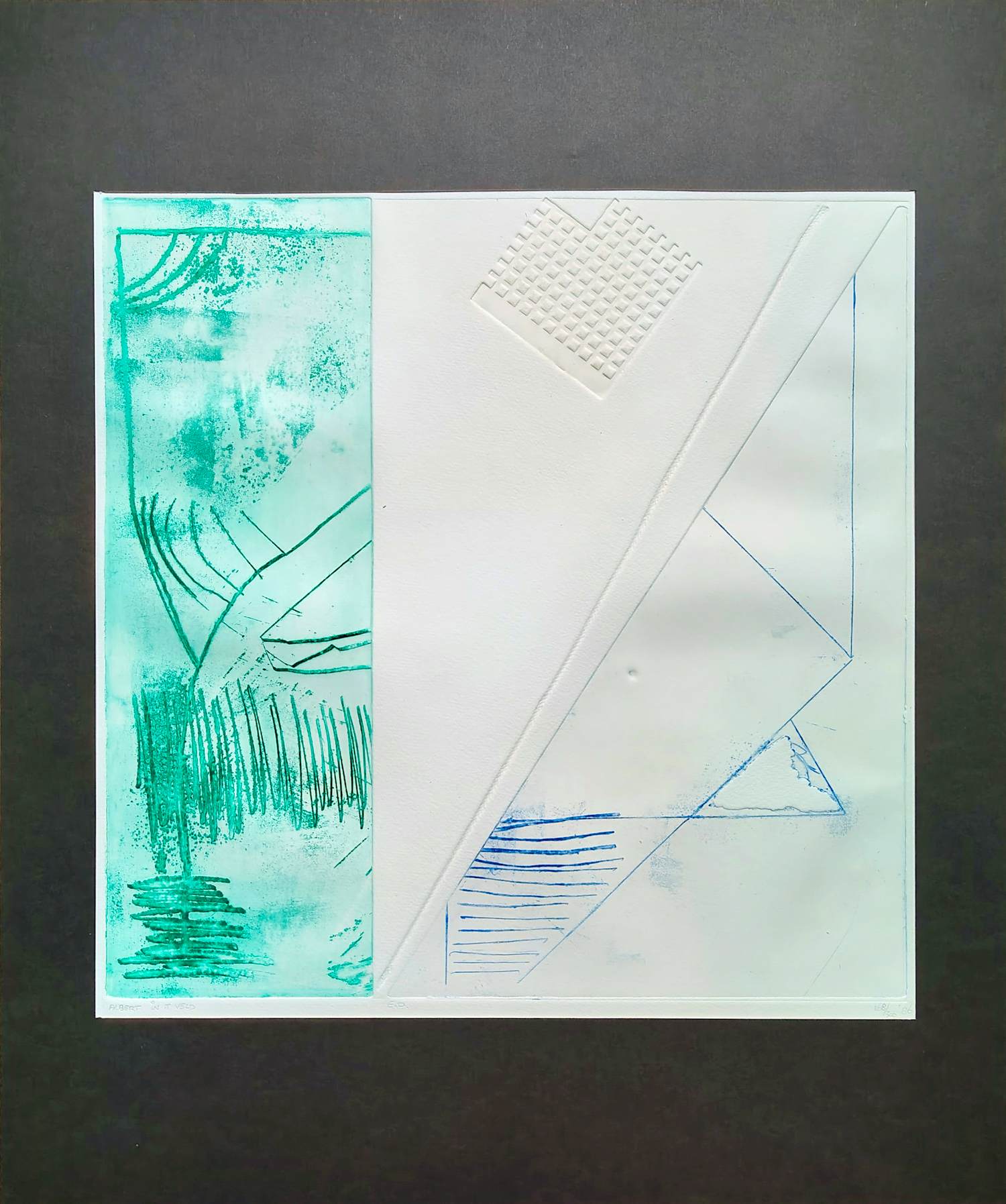 Albert in 't Veld - abstracte ets / blinddruk / reliefdruk - 26034 kopen? Bied vanaf 65!