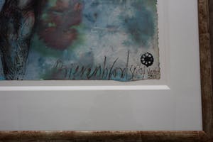 Gerti Bierenbroodspot - Grote gemengde techniek op papier: Venice - 2001 (prachtige lijst!) kopen? Bied vanaf 1499!