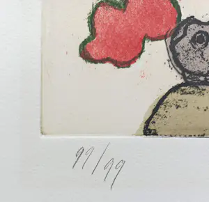 Constant - Het bondgenootschap tussen Casanova en de moraal, aquatint ets kopen? Bied vanaf 775!