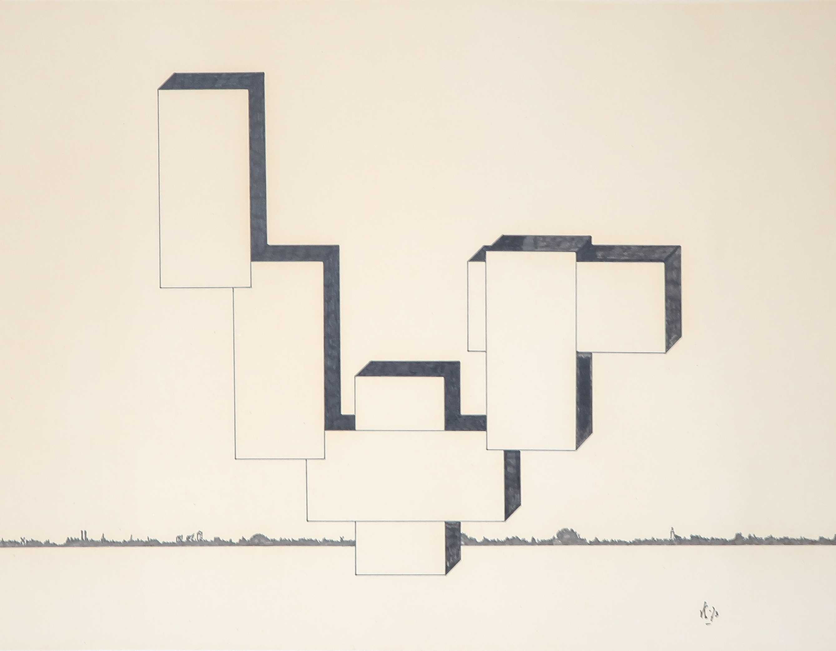 Niet of onleesbaar gesigneerd - Pentekening, Zonder titel kopen? Bied vanaf 1!