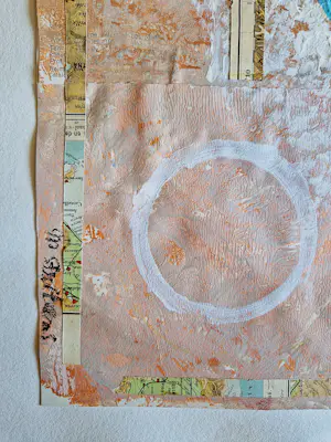 Marijke Stultiens - Limburgs (textiel) kunstenares - bijzondere jaren 90 papier- collage - gesignrd kaufen? Bieten Sie von 52!