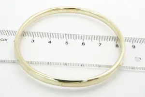 1062 - 14krt geel-gouden ovalen unisex "slaven" armband - gekeurd kopen? Bied vanaf 400!