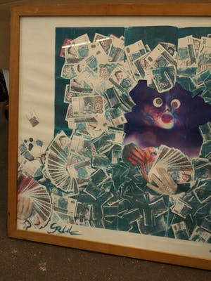 Lieve Prins - Digitale / Copy-art , Geld – ingelijst – 1984 kopen? Bied vanaf 1!