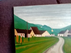 Corstiaan Brussaard - Landschap, dorpsweggetje kopen? Bied vanaf 75!