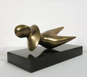 Björn Weckström - Lapponia - Bronzen sculptuur van een liggende vrouw kopen? Bied vanaf 500!