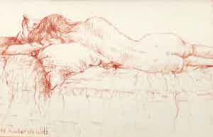 Maria de Ruiter de Witt - ruggelings liggend naakt verkocht voor € 60!