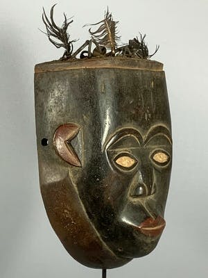 Dogon - 190210 - Old & Tribal used African Bakongo Mask - Congo. kopen? Bied vanaf 95!