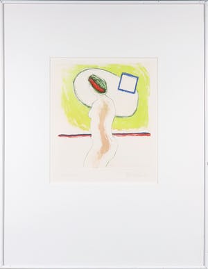 Roger Raveel - Ets, Naakt - Ingelijst kopen? Bied vanaf 750!