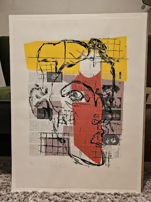 AcheterPeter Wehrens - Figuratieve compositie – Zeefdruk 34/70 – 1991? Enchérissez de 75!