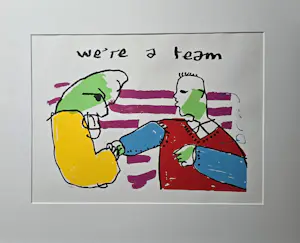 Herman Brood - we're a team - hand gesigneerd kopen? Bied vanaf 10!