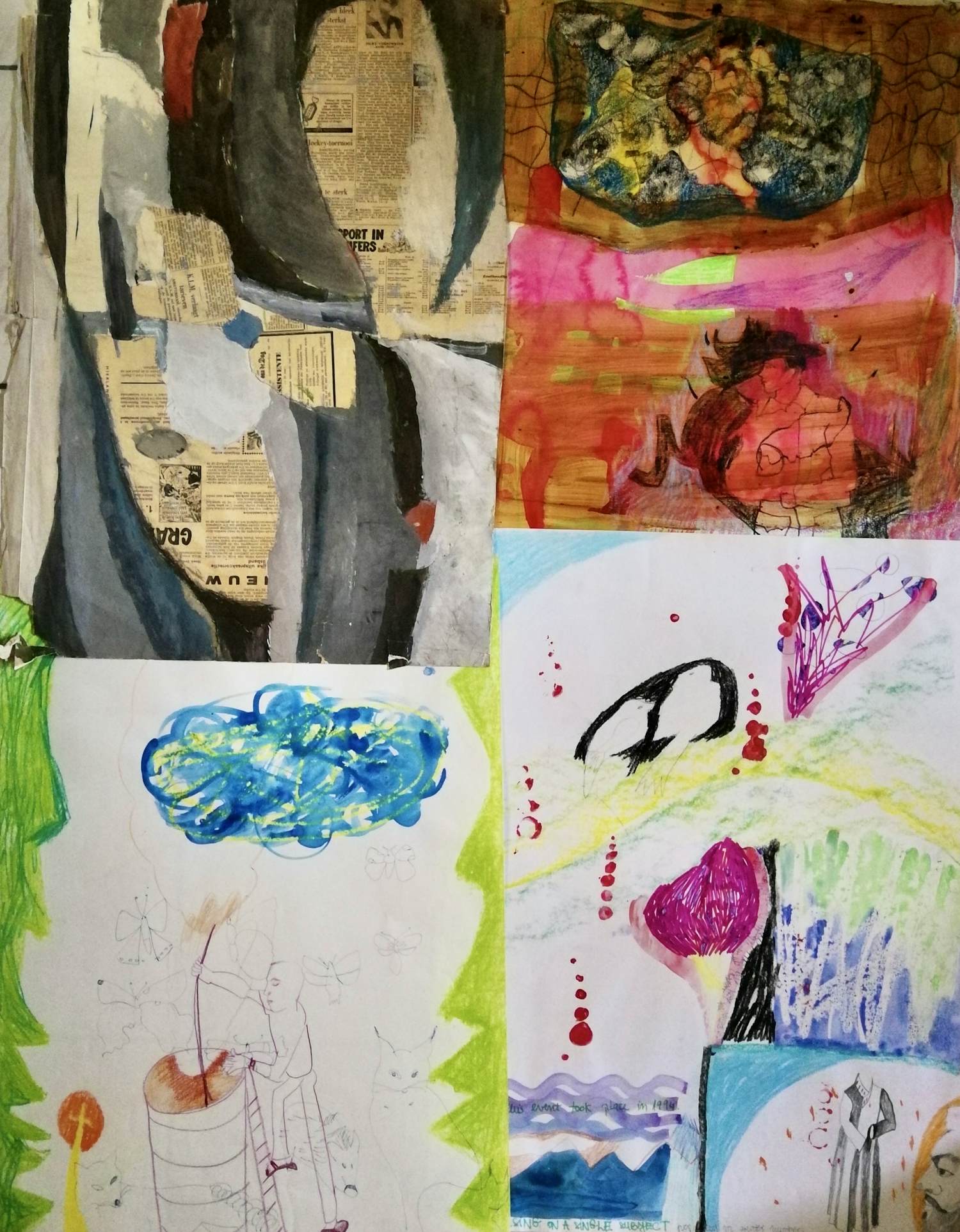 Tom Lenders - 4 schilderijen kopen? Bied vanaf 10!