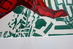 Roger Raveel - kleurenzeefdruk: de hand van de denker (oplage 30 stuks) - 1983 (nieuwe lijst!) kopen? Bied vanaf 750!