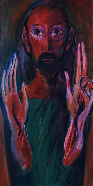 Willem Claassen - Acryl op doek, Zegenis - Ingelijst (Groot formaat!) kopen? Bied vanaf 1!