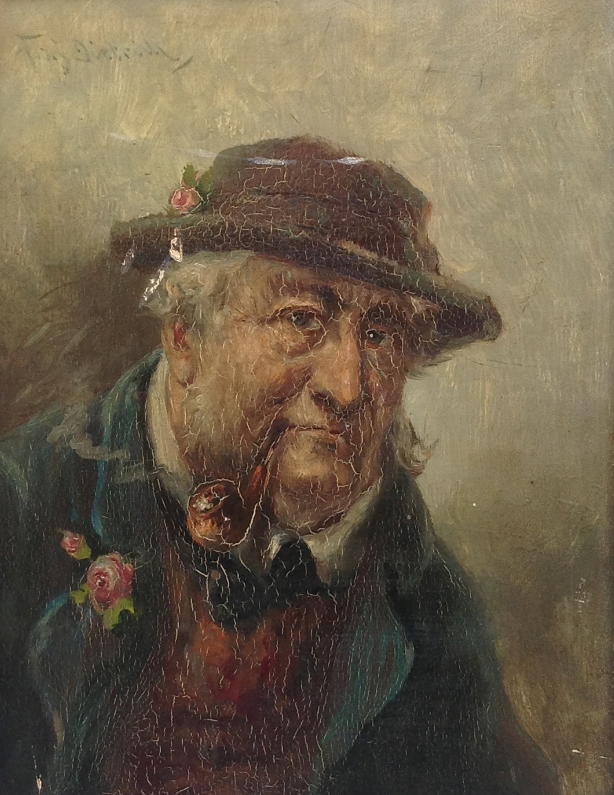 Franz Xaver Dietrich - pijprokende man  kopen? Bied vanaf 1!