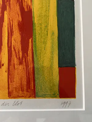 Fenneke van der Elst - Twee Citroenen — Kleurrijke Lithografie (32/90) kopen? Bied vanaf 45!