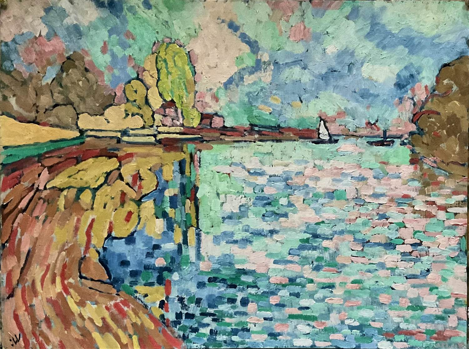 Jan Willem Versteeg - La Seine à Bougival kopen? Bied vanaf 240!