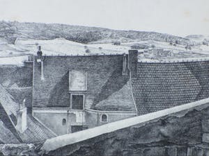 Gijs Voskuyl - Gezicht op Chevreuse - litho kopen? Bied vanaf 35!