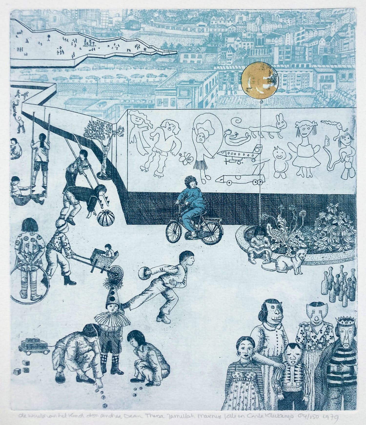 Carla Kleekamp - Ets, De wereld van het kind verkocht voor € 35!